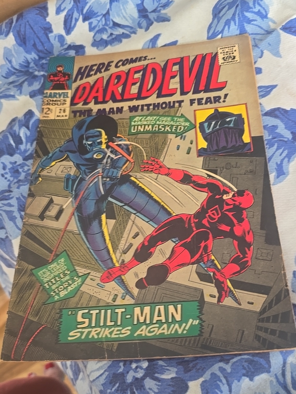 DAREDEVIL #26 Stilt-Man Strikes Again! Marvel Comic Book ~1967
